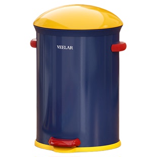 VEELAR垃圾桶家用2026新款带盖脚踩个性创意客厅网红高颜值桶卧室