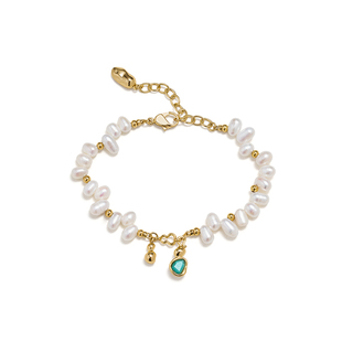 Amber Lollipop淡水珍珠手链女天河石手串小众轻奢手饰 葫系列