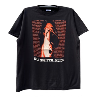 Kill Switch...Klick乐队街头vintage古着重机车风潮牌短袖T恤