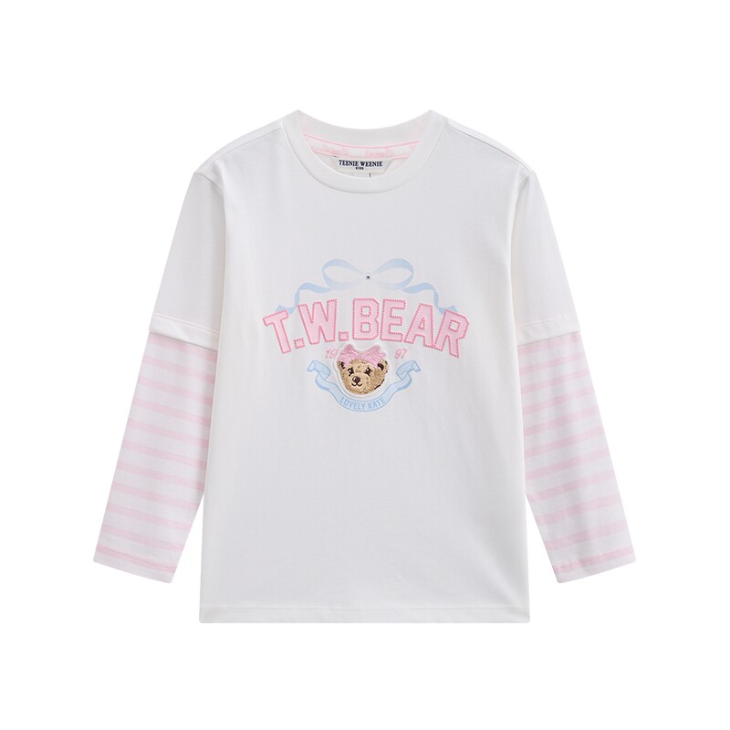 TeenieWeenieKids长袖棉T恤衫