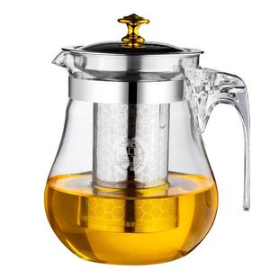 高硼硅玻璃茶壶不锈钢胆家用大容量泡茶壶单壶防爆耐高温茶具套装