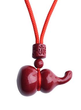 原矿朱砂葫芦吊坠男女款正品官方旗舰店本命年护身符福禄项链挂件