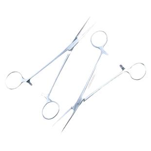 拔火罐钳子不锈钢止血钳直头夹酒精血管钳宠物拔毛工具18cm长包邮