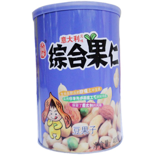 天兴隆综合果仁400g大罐装每日坚果腰果杏仁花生混合零食休闲小吃