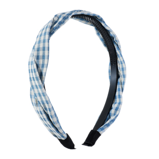 儿童刘海碎发神器发箍女童防滑压发头箍不勒头小女孩甜美格纹发卡