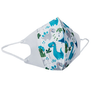 日本绿鼻子婴儿童口罩0到6-12个月宝宝3d立体钢印防护1-3-6岁小孩