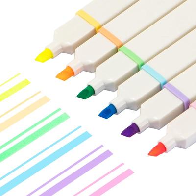 得力荧光笔划重点荧光标记笔