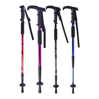 户外旅游登山杖可伸缩爬山户外拐杖铝合金徒步杖拐棍手杖