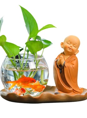 慧能小和尚办公室桌面装饰摆件