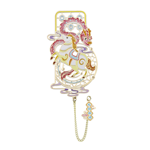 新款镂空金属马年书签中国风精美礼品学习用品工艺品书本装饰多功能高颜值文创礼物创意企业年会礼品新年礼物