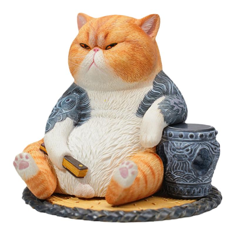 猫模型猫手办生死有命富贵在天