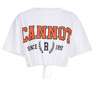 jazz橙色短袖上衣hiphop爵士街舞套装嘻哈帅酷宽版休闲束脚裤女