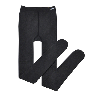 舒莉娅2508秋冬磨毛绒连裤袜加厚显瘦哑光棉质踩脚九分黑色打底裤