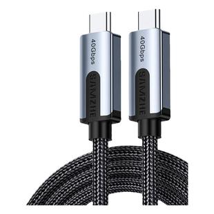 山泽 USB4全功能typec数据线双头公对公适用于笔记本充电40G高速传输8K投屏双USB-C线