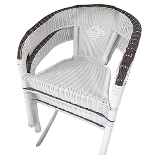 单人藤椅网红座椅老样式藤条椅子阳台桌椅老人靠背椅户外扶手椅