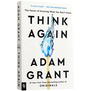 英文原版 重新思考 纽约时报畅销书小说 Think Again 再想一想：知道你不知道的东西的力量 自我励志提升