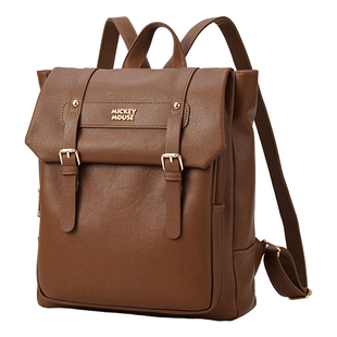 迪士尼2026新通勤双肩包女生复古斜挎背包大容量电脑包旅行书包女