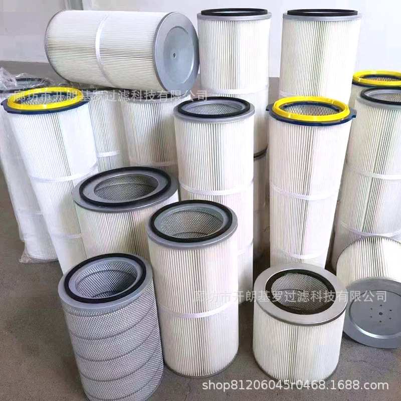 工业除尘滤芯六耳快拆 320*1000喷砂抛丸机静电覆膜螺杆滤筒