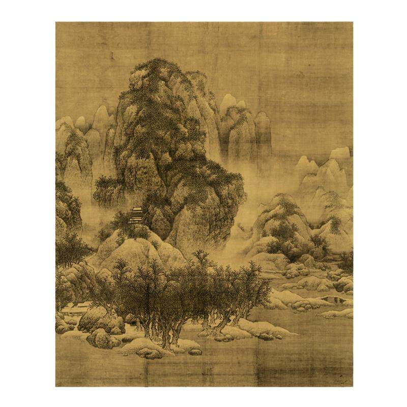北宋 范宽 雪景寒林图 古字画山水国画原大高清微喷复刻临摹