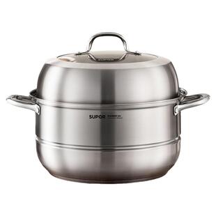 苏泊尔蒸锅不锈钢汤锅家用2025新款汤蒸锅蒸馒头蒸鱼锅燃气灶专用