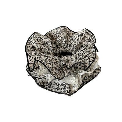 蕾丝碎花双层大肠发圈高级感