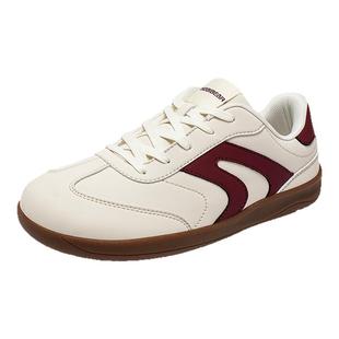 HOBIBEAR男士4e宽楦鞋秋季新款德训鞋大头赤脚鞋女士宽脚鞋宽头鞋