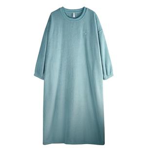 轩靓【抗静电】珊瑚绒睡裙女冬季加厚睡衣大码超长裙法兰绒家居服