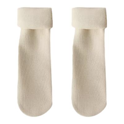 冬季加绒保暖中筒袜日系长筒