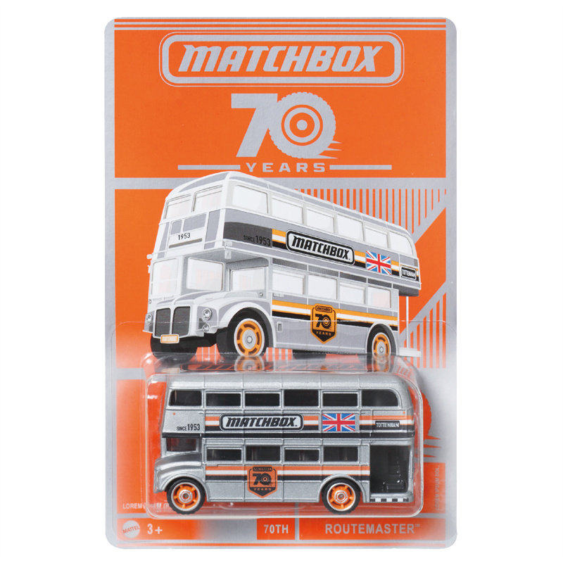 MATCHBOX火柴盒70周年特典纪念小车模型玩具车伦敦双层巴士收藏版