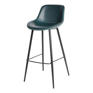 现代简约吧台椅子家用设计感靠背前台酒吧岛台高脚凳久坐不累710