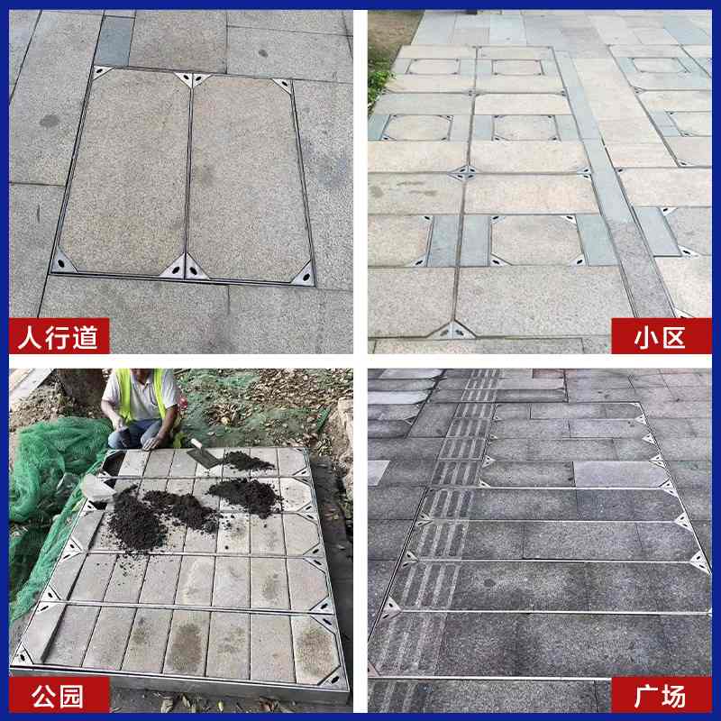 不锈钢井盖隐形方形污水窨井盖304下水盖板装饰不锈钢板井阴圆形