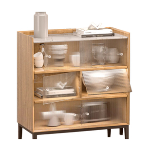 亚克力柜门定制书柜加装自装简易免打孔防尘遮挡门板茶色有机玻璃