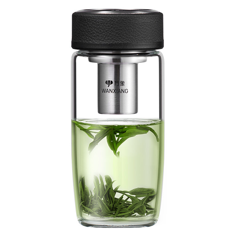 万象单层便携不漏水玻璃茶杯