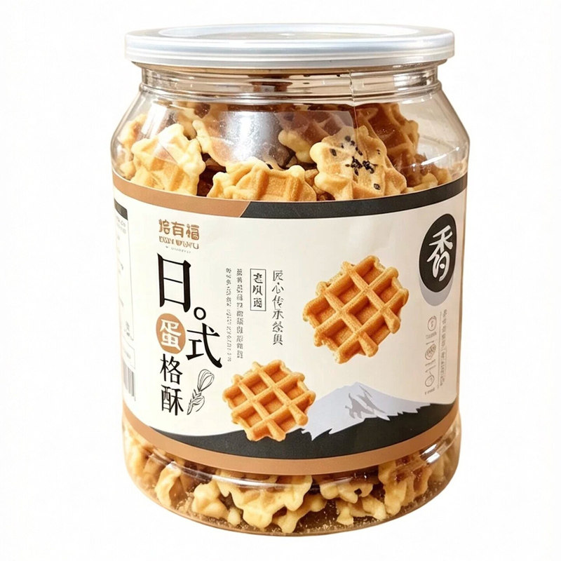 焙有福京味蛋酥脆煎饼日式蛋格酥可可味焙有福小丸煎饼零食伴手礼