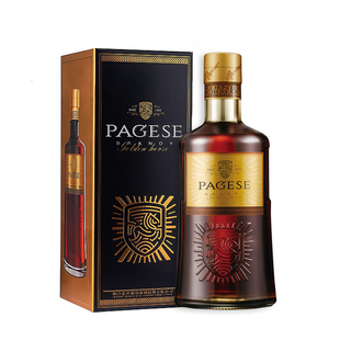 张裕派格尔金马白兰地单瓶40度洋酒蒸馏酒700ml 礼盒装送礼聚餐