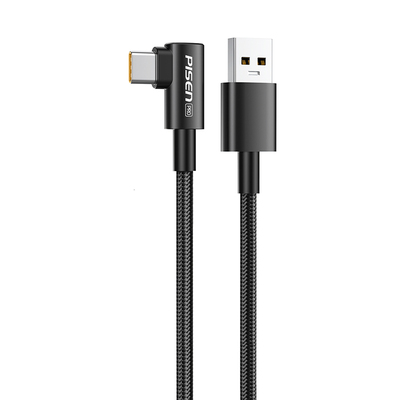 品胜适用华为5A数据线Mate60/50/40Pro/nova12/11荣耀100/90/80/70手机100W快充type-c弯头直角90度充电线tpc