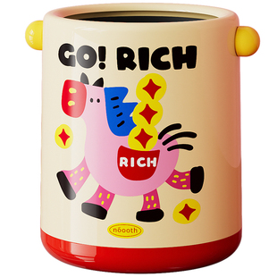 诺室新年垃圾桶家用2026新款客厅卧室办公室高颜值室内圆球收纳筒