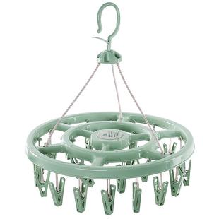 防风晾衣架塑料32夹子衣架儿童袜子架婴儿晾衣夹家用内衣晾晒架子