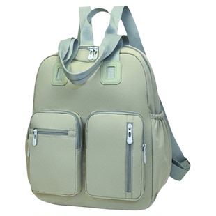 2026减负宽拉杆插带后暗袋水杯位干湿分离女单肩手提双肩书包旅游