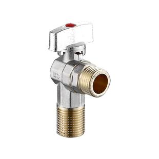 黄铜大流量燃气热水器三角阀双用球阀通口一分二不锈钢家用三角阀