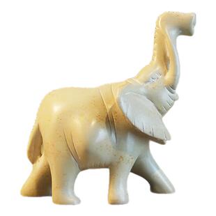 非洲天然皂石大象摆件手工客厅玄关招财风水工艺品艺术装饰品送礼