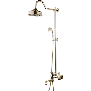 名暖欧式复古全铜冷热法式仿古浴室淋浴花洒喷头套装
