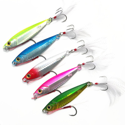 万亚岸抛慢摇小铁板假饵鱼钩渔具路亚金属饵铅鱼饵40g60g