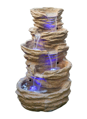 喷泉砂岩人造石假山创意工艺品