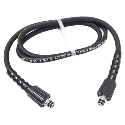 洗车机高压防爆钢丝管清洗机1米2米卷管器盘管机出水管链接软短管