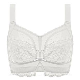 倾慕艺生大胸显小全罩杯超薄文胸无钢圈收副乳大码白色性感内衣女