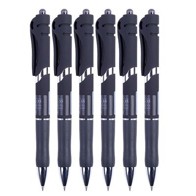 晨光黑色k35按动中性笔