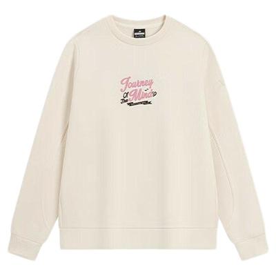 特步休闲运动套头卫衣女