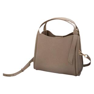 2024新款春夏大容量通勤斜挎手提包菜篮子包包三元里真皮女包水桶