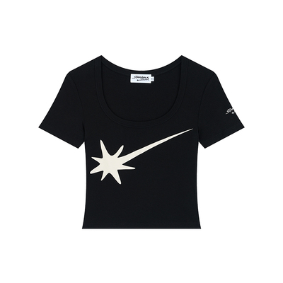 starwalk基础修身U领流星短袖